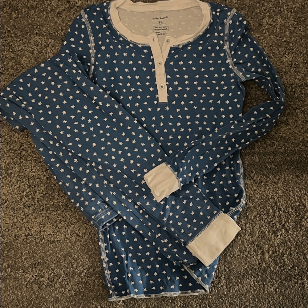 Roller Rabbit Navy Star Pajamas